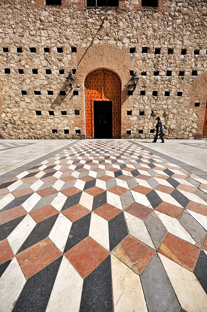 Jesuit church of Compania de Jesus, UNESCO World Heritage Site, floor and main entrance, Cordoba, Argentina, South America