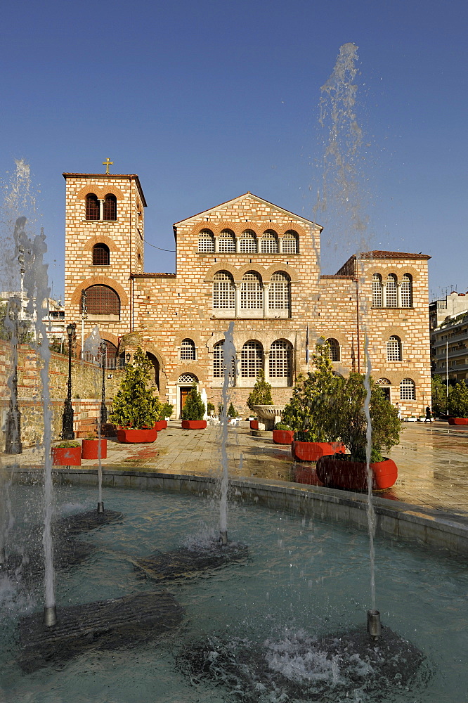 Cathedral of Agios Dimitrios or Agios Demetrios, Thessaloniki, Chalkidiki, Macedonia, Greece, Europe