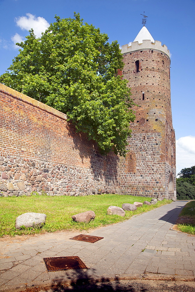 Blindower Turm, Stettiner Turm tower, Prenzlau, Uckermark, Brandenburg, Germany, Europe