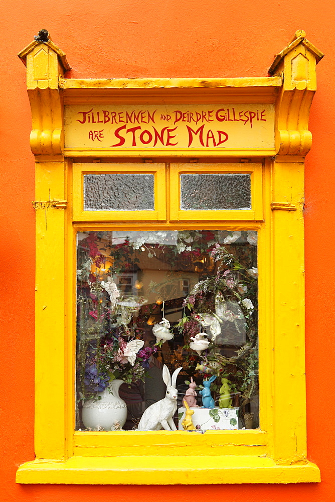 Display window, Kinsale, County Cork, Republic of Ireland, British Isles, Europe