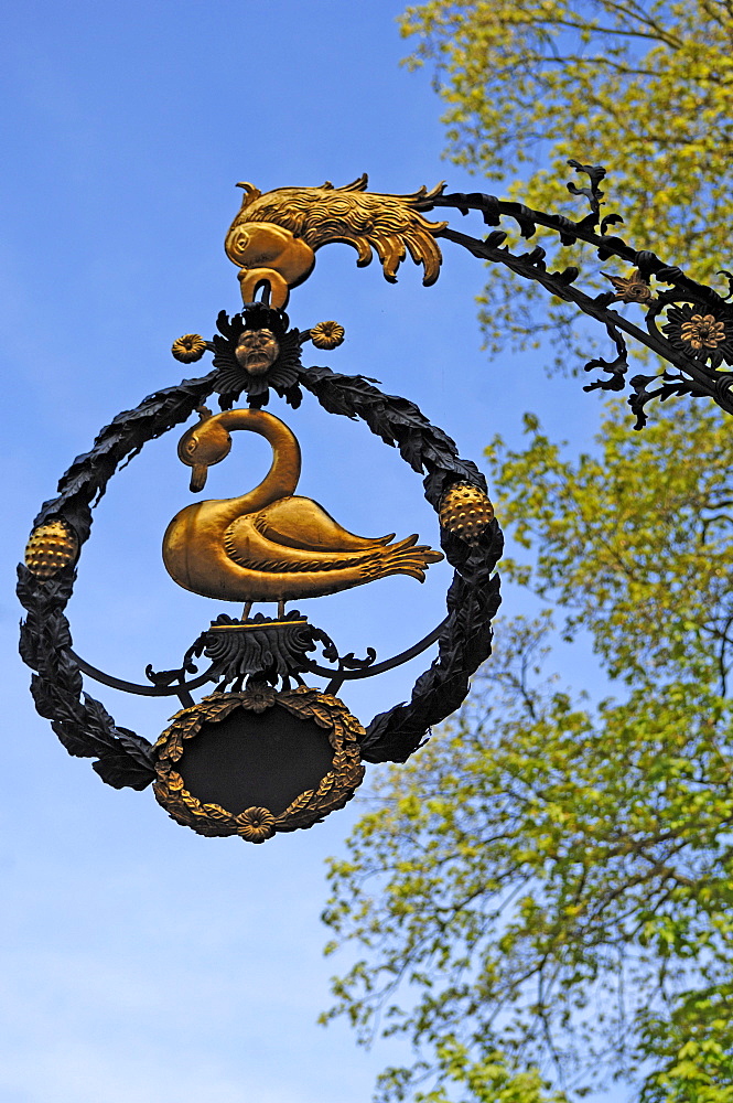 Restaurant sign Museumskeller, Hauptstrasse 97, Heidelberg, Baden-Wuerttemberg, Germany, Europe