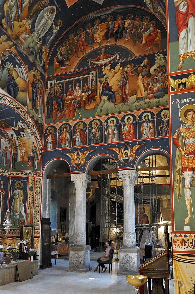 Interior, church Biserica Sf Gheorghe Nou, Bucharest, Romania, Europe