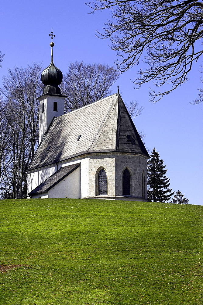 Pilgrimage church Saint George am Berg, Vachendorf, Chiemgau, Upper Bavaria, Germany, Europe