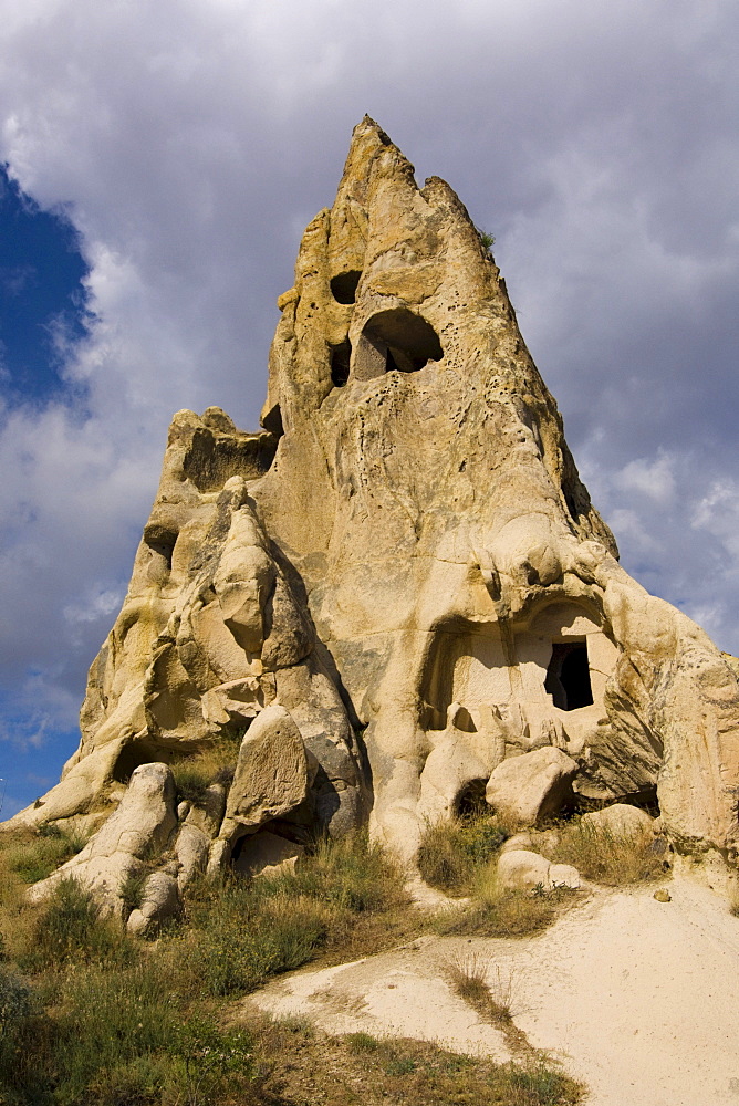 Rock church in the open air museum, UNESCO World Heritage Site, Goreme, Cappadocia, central Anatolia, Turkey, Asia