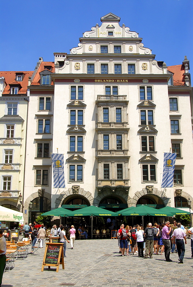 Orlando House on Platzl square, restaurant, in the city centre, Munich, Upper Bavaria, Germany, Europe