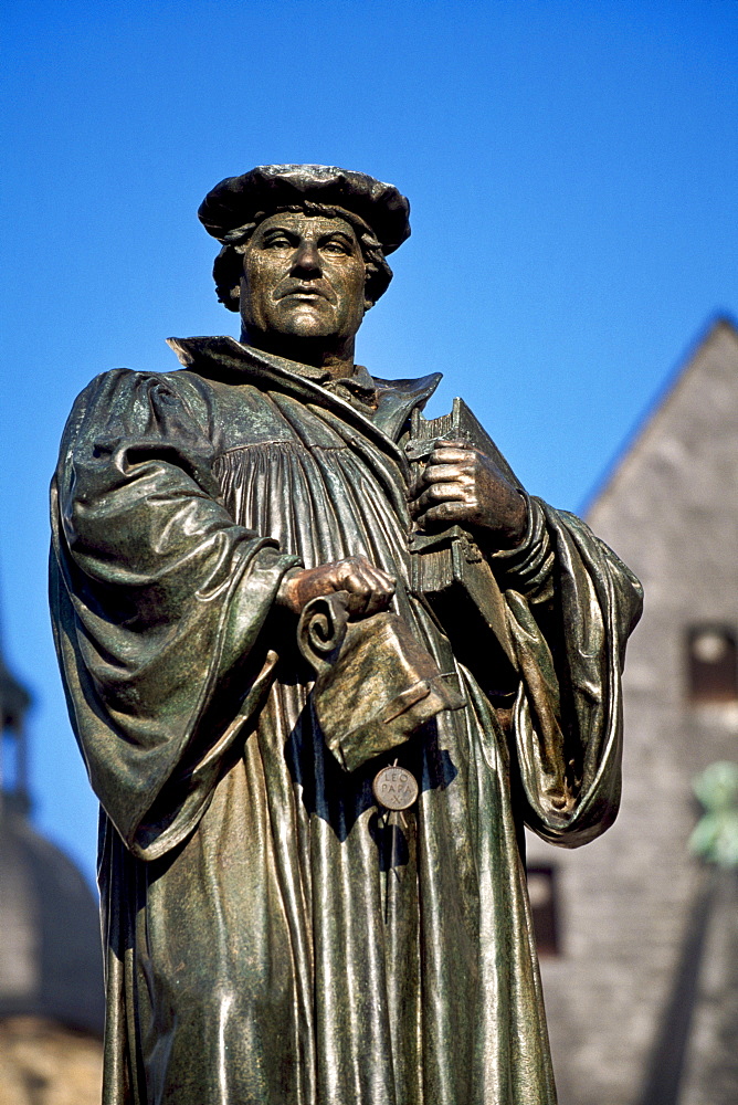 Memorial, Martin Luther, Lutherstadt Eisleben, Mansfelder Land district, Saxony-Anhalt, Germany, Europe