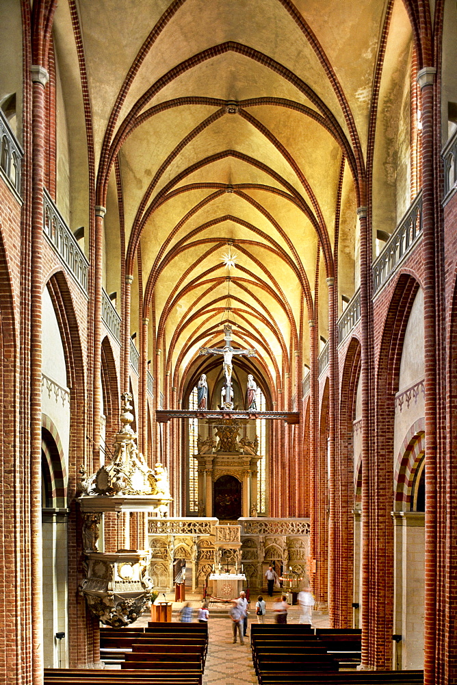 Interior view, cathedral, Havelberg, Saxony-Anhalt, Germany, Europe