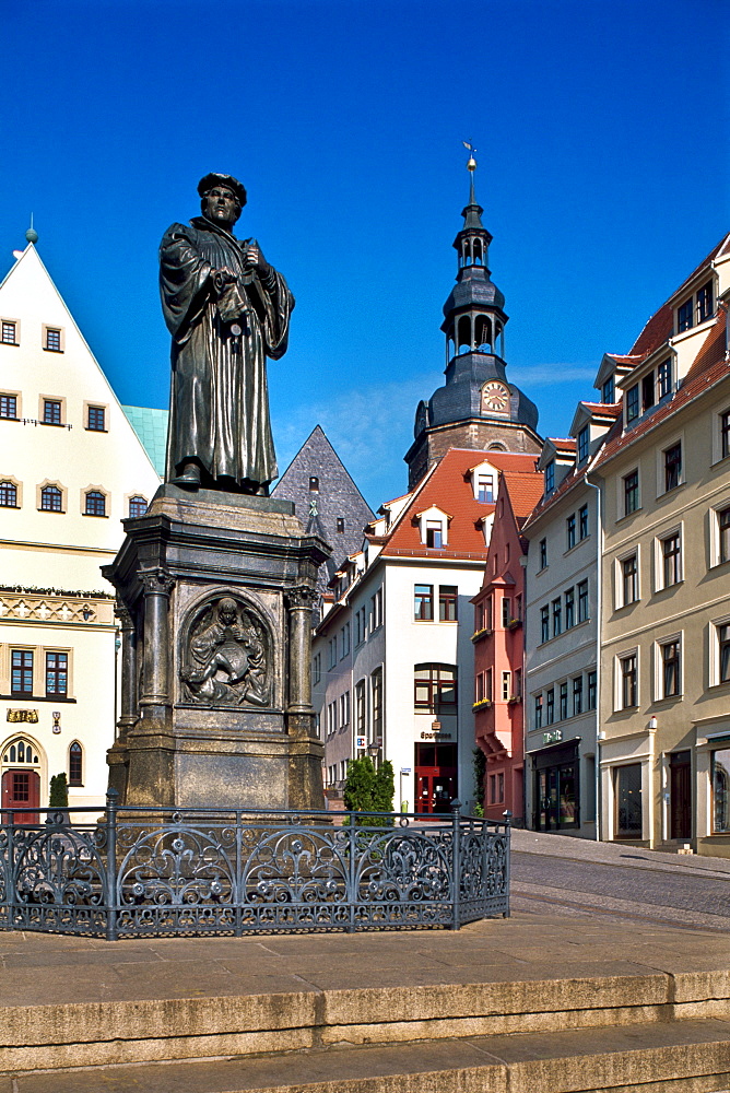 Memorial, Martin Luther, Lutherstadt Eisleben, Mansfelder Land district, Saxony-Anhalt, Germany, Europe