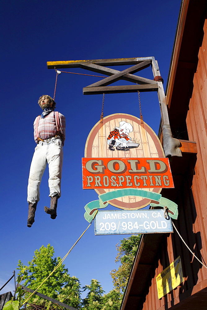 Historic gold mining town of Jamestown, California, USA