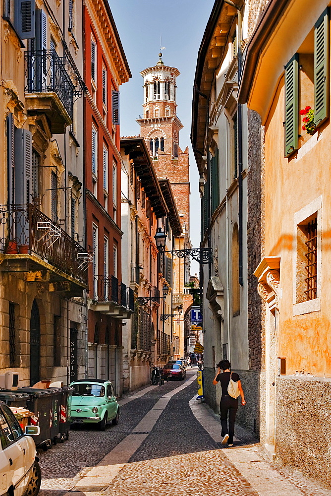 Torre dei Lamberti tower, Verona, Italy, Europe