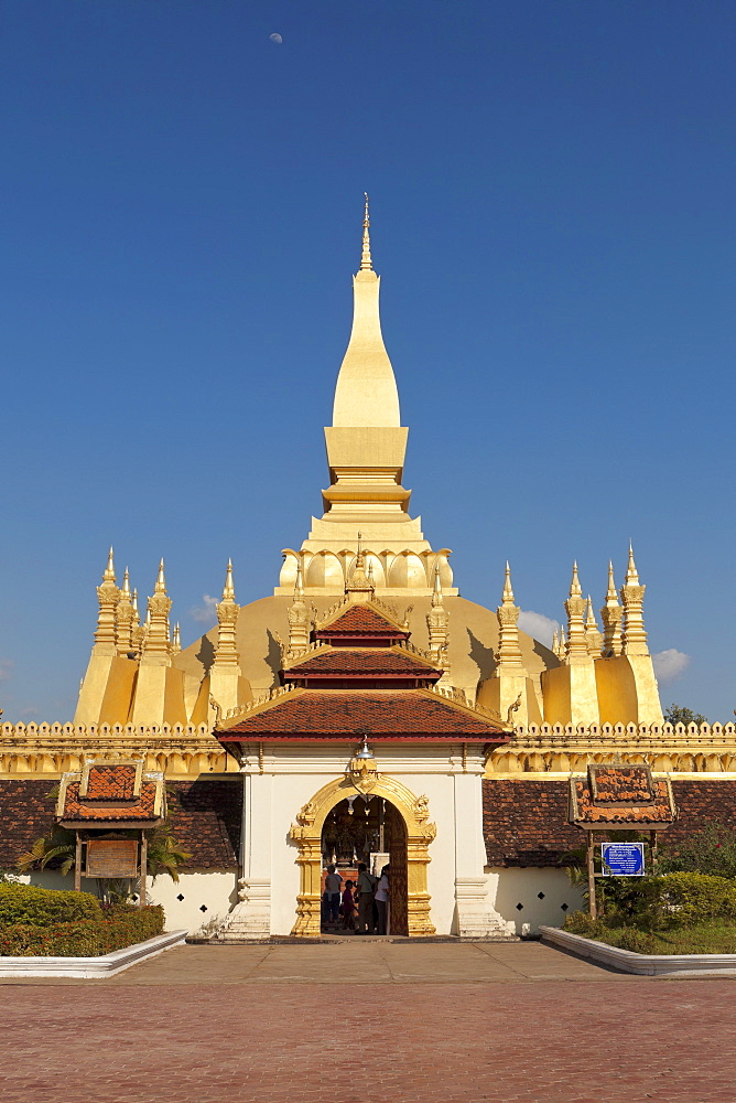 Pha That Luang, Pha Tat Luang, Vientiane, Laos, Southeast Asia