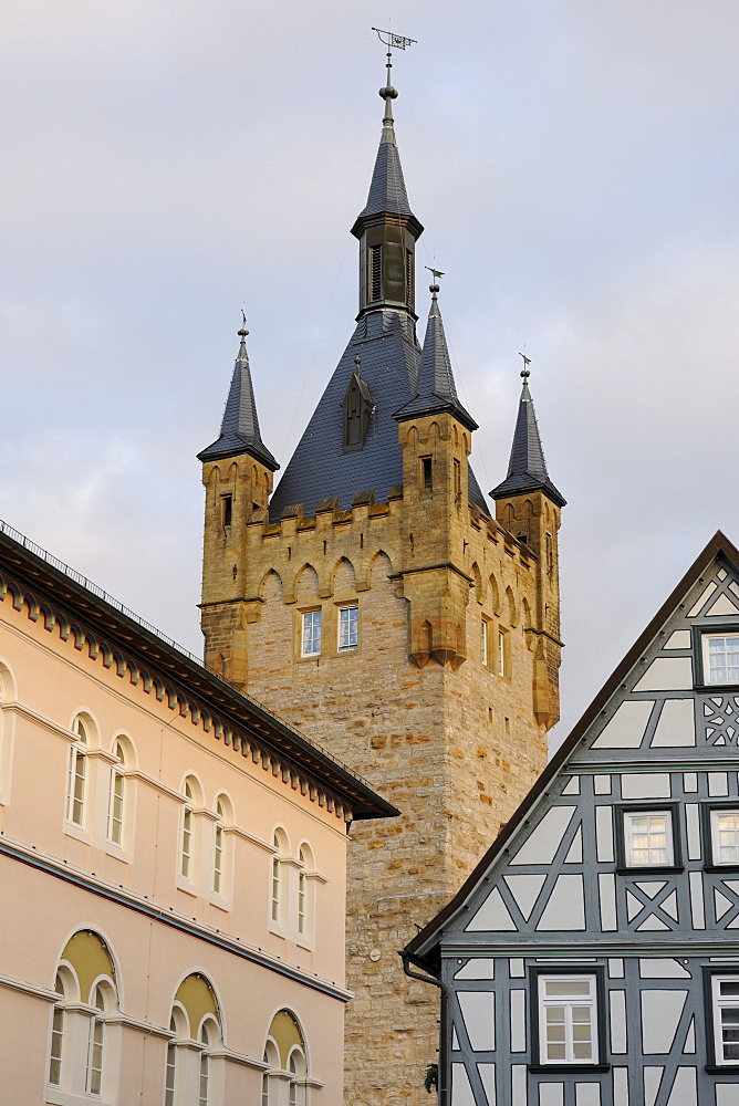 Blauer Turm keep, Bad Wimpfen, Baden-Wuerttemberg, Germany, Europe