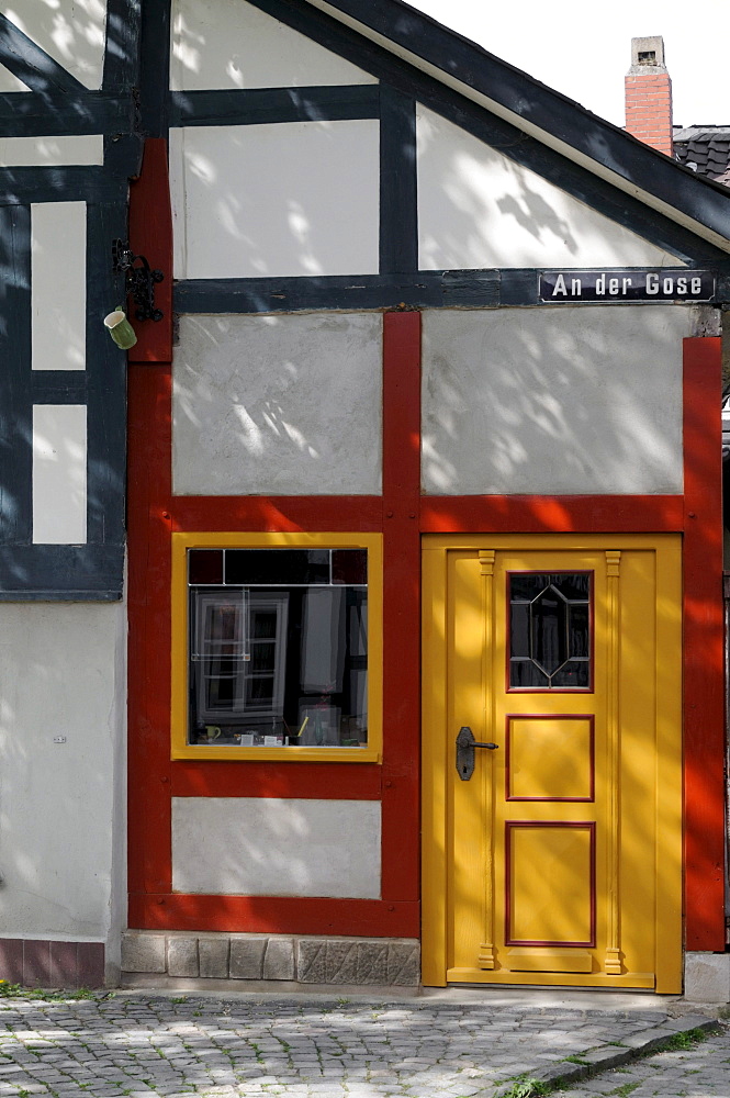 Half-timbered house in Goslar, Lower Saxony, Germany, Europe