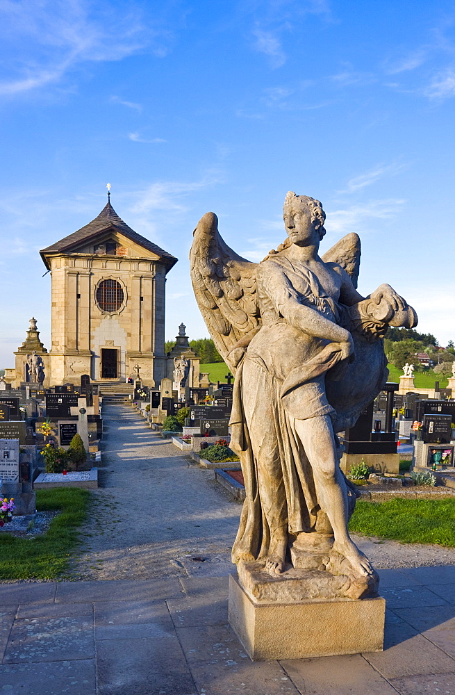 Baroque cemetery, National Monument, Strilky, Kromeriz district, Zlin region, Moravia, Czech Republic, Europe