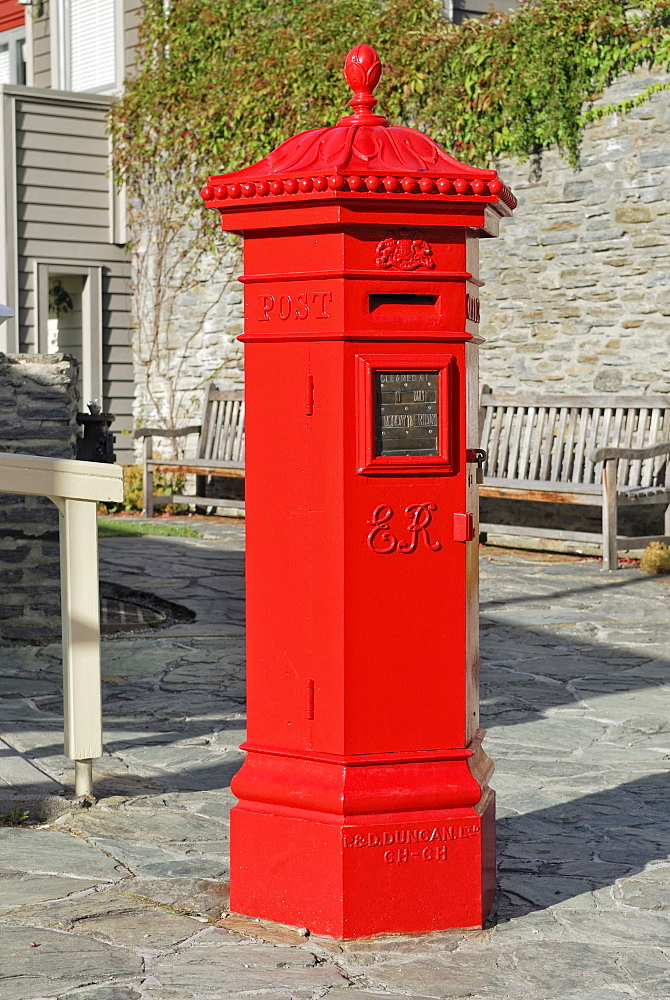 Historic letter box, Buckingham Street, Arrowtown, South Island, New Zealand