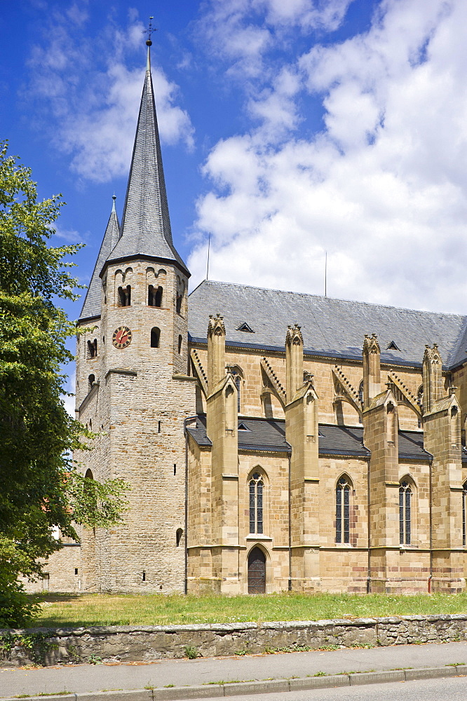 Stiftskirche St. Peter collegiate church and Ritterstift monastery, Bad Wimpfen, Neckartal, Baden-Wuerttemberg, Germany, Europe