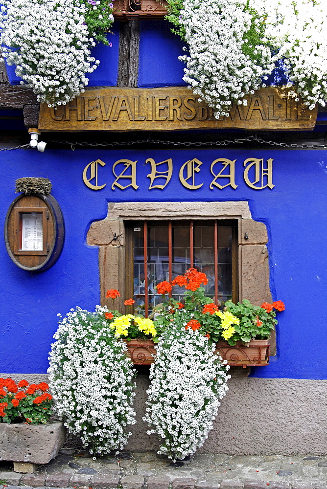 Caveau des Chevaliers de Malte restaurant, Niedermorschwihr, Alsace Wine Route, France, Europe