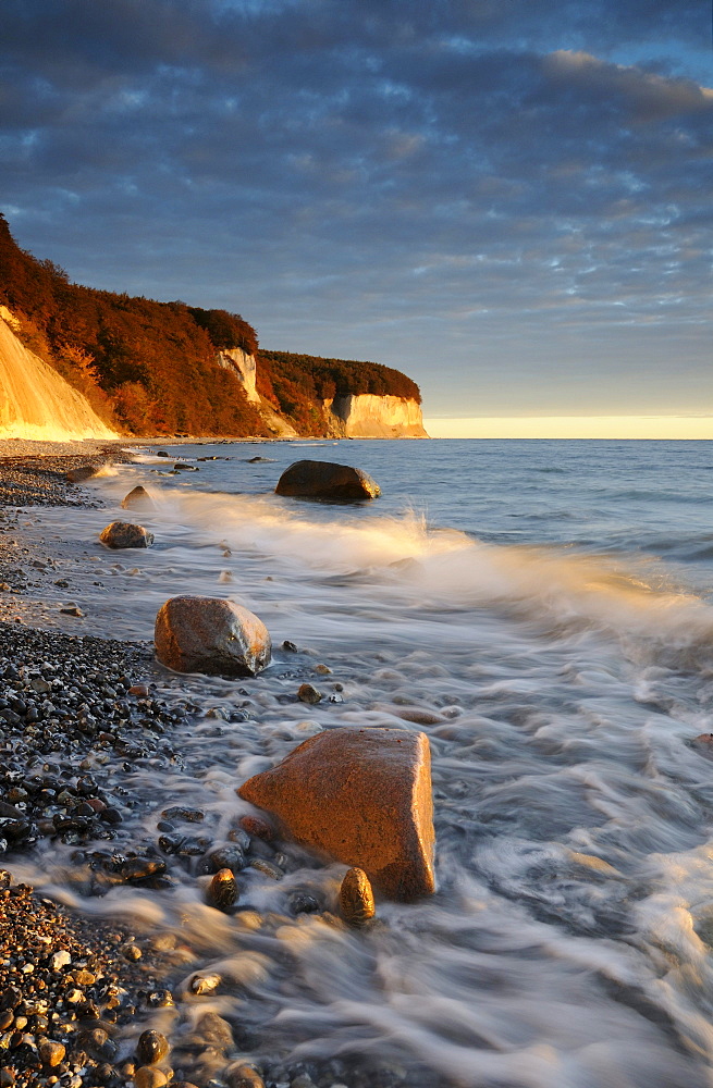 Cliffs at the Baltic Sea, Jasmund National Park, Ruegen island, Mecklenburg-Western Pomerania, Germany, Europe