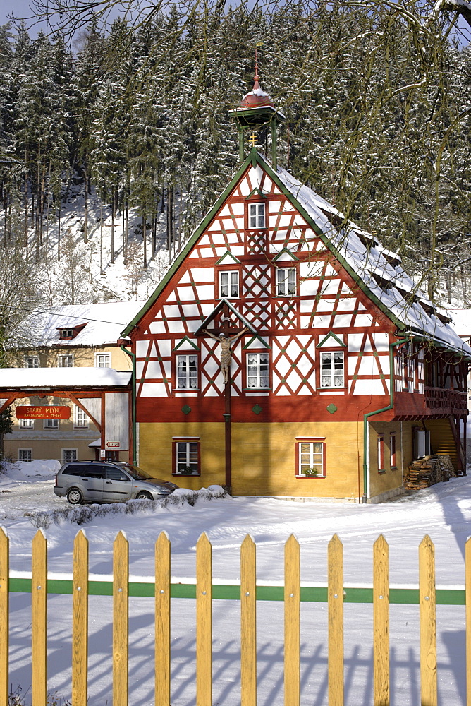 Old mill in Pirkenhammer, Karlovy Vary, Czech Republic, Europe