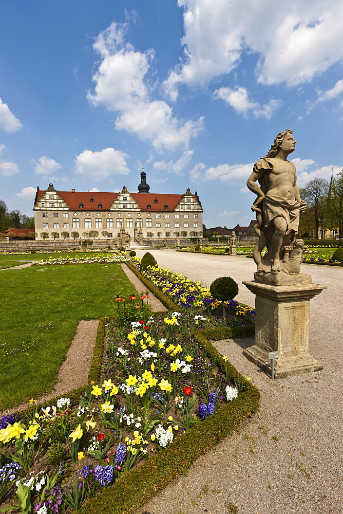 Weikersheim Castle, Weikersheim, Main-Tauber district, Baden-Wuerttemberg, Germany, Europe