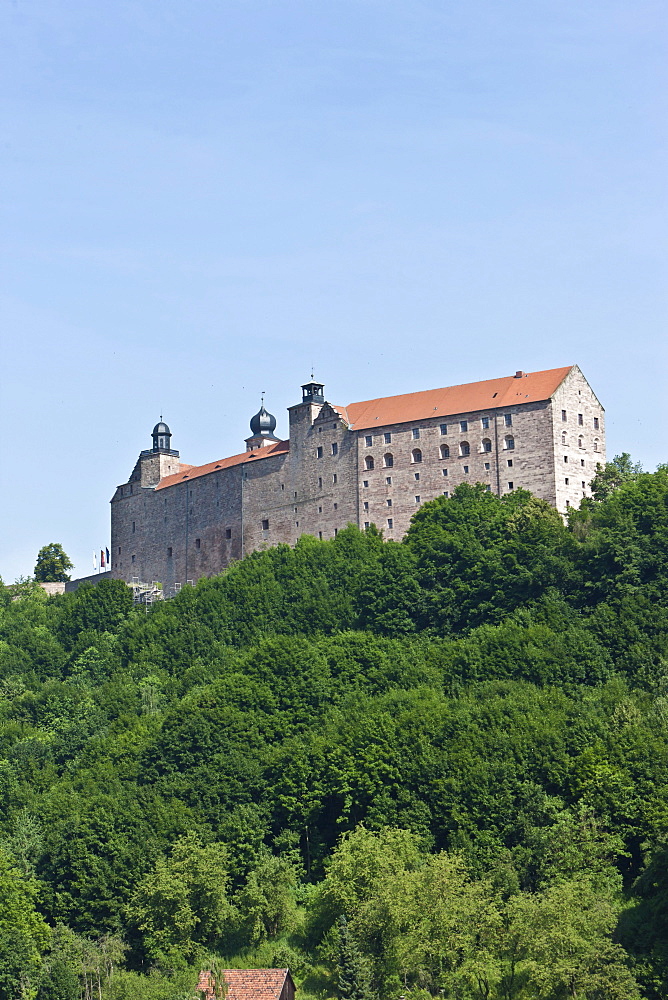 Plassenburg castle, Kulmbach, Upper Franconia, Franconia, Bavaria, Germany, Europe