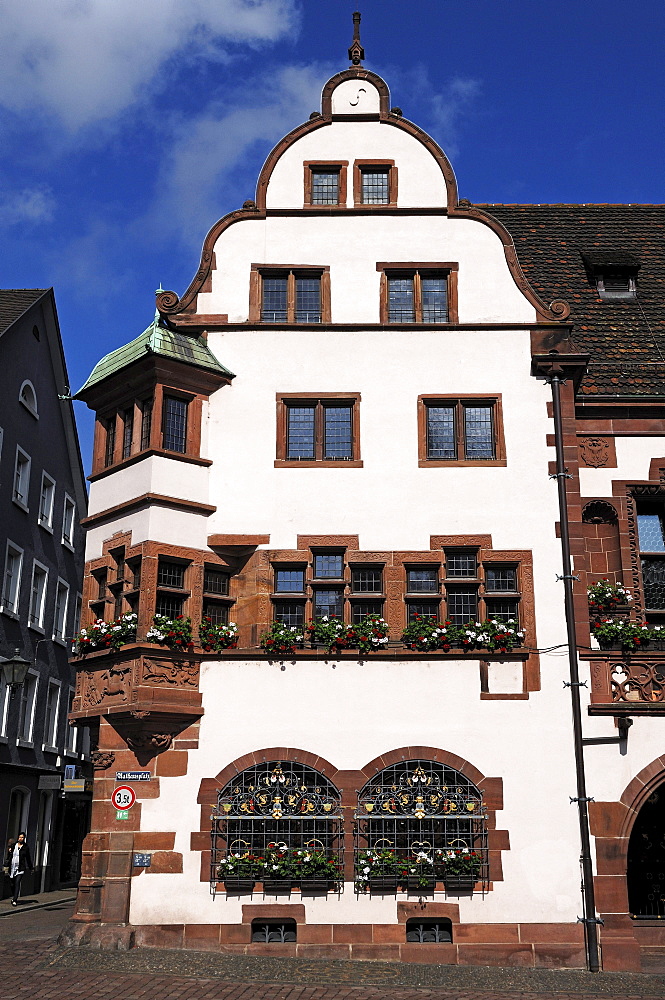 New town hall, Rathausplatz square 4, Freiburg im Breisgau, Baden-Wuerttemberg, Germany, Europe