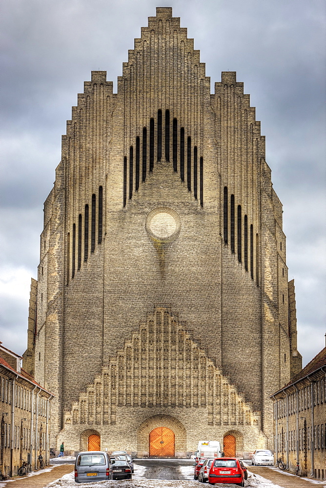 Grundtvigs Church in Copenhagen, Denmark, Europe