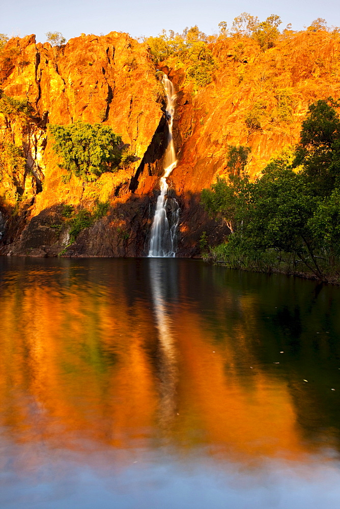 Wangi Falls at sunset, detail, Litchfield National Park, Northern Territory, Australia