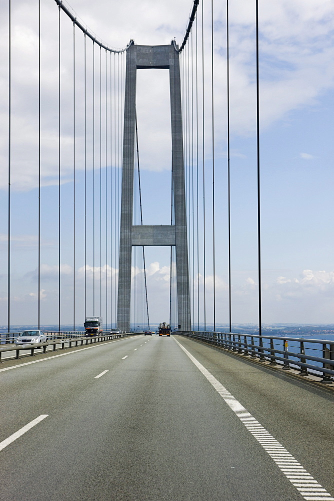StorebÊltsforbindelsen or Great Belt Bridge, South Denmark, Denmark, Europe