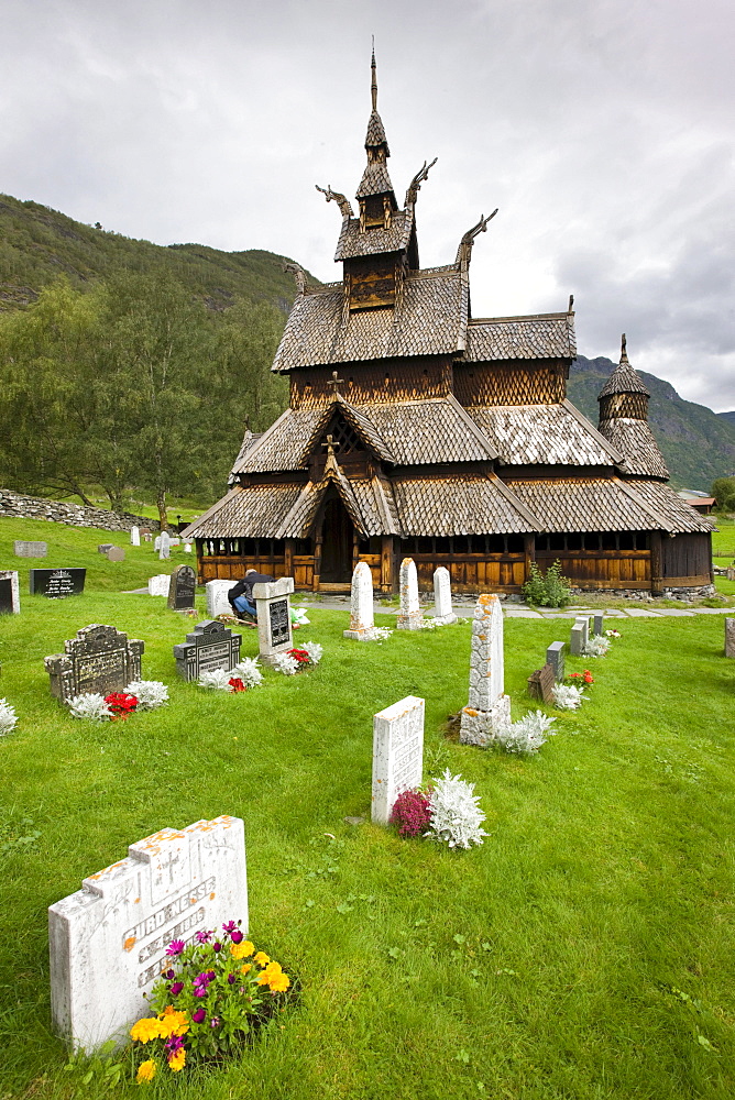 Borgund Stave Church, Norway, Scandinavia, Europe