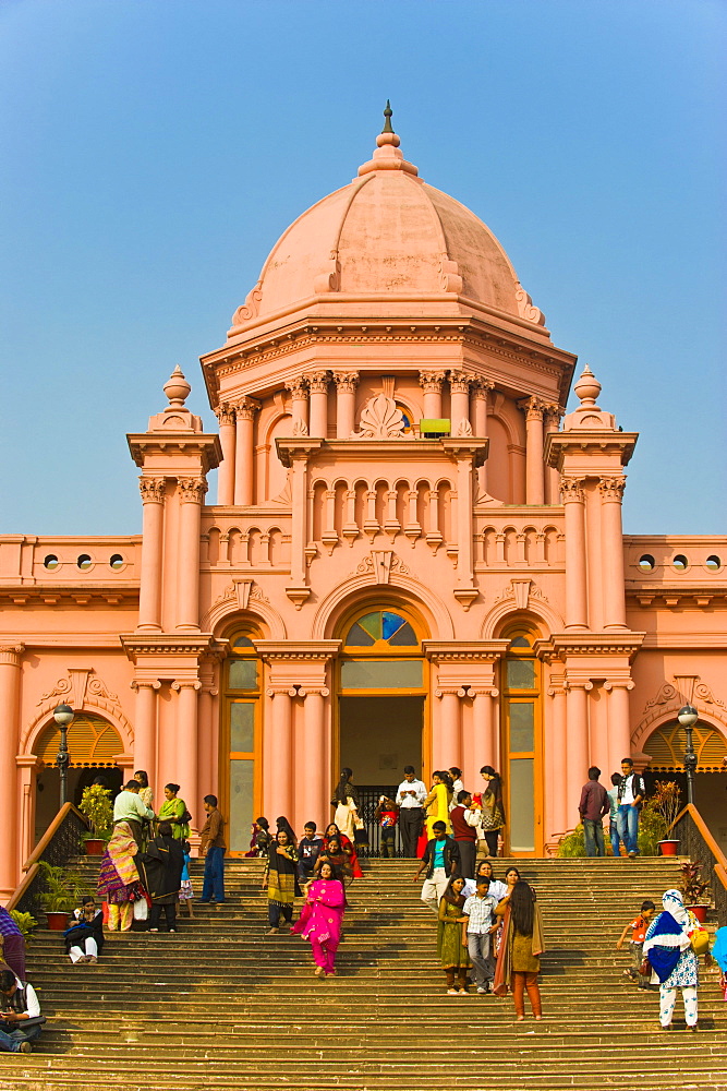 The pink Ahsan Manzil palace, Dhaka, Bangladesh, Asia