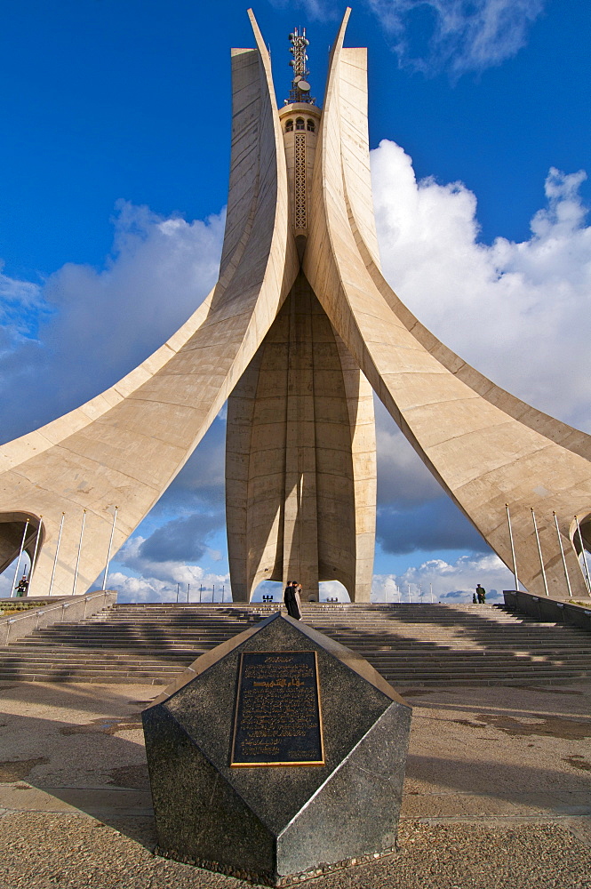 The Monument of the Martyrs in Algiers, Algeria, Africa