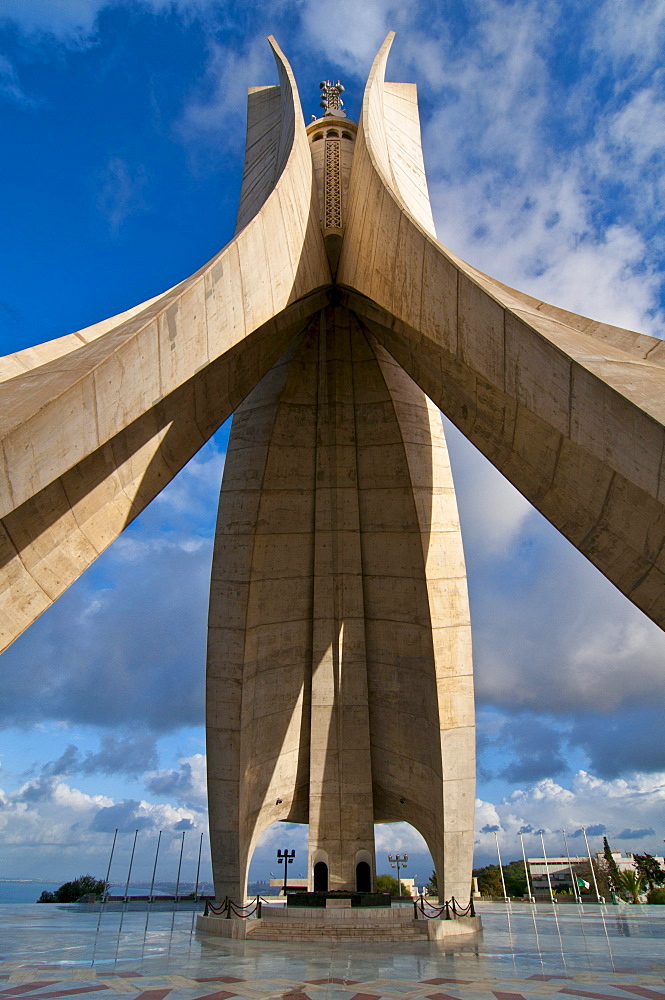 The Monument of the Martyrs in Algiers, Algeria, Africa