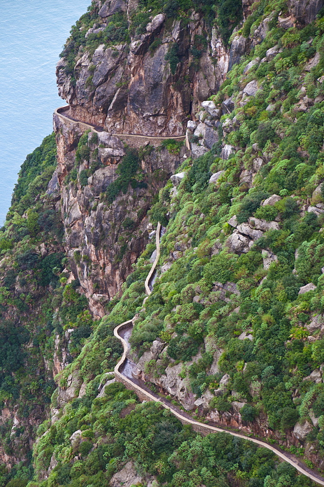 Paved trail at Cap Carbon, Kabylie, Algeria, Africa