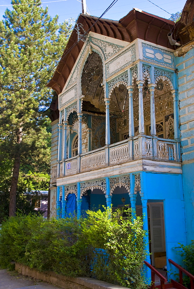 Run-down mansion in Borjomi, Georgia, Caucasus