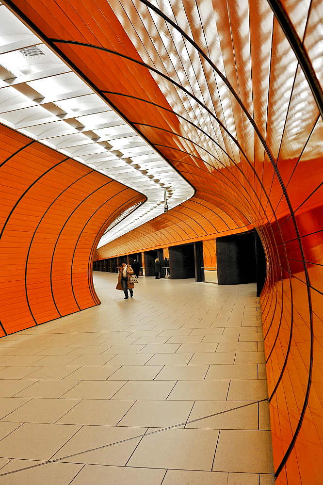 Marienplatz U-Bahn underground railway station, Munich, Bavaria, Germany, Europe