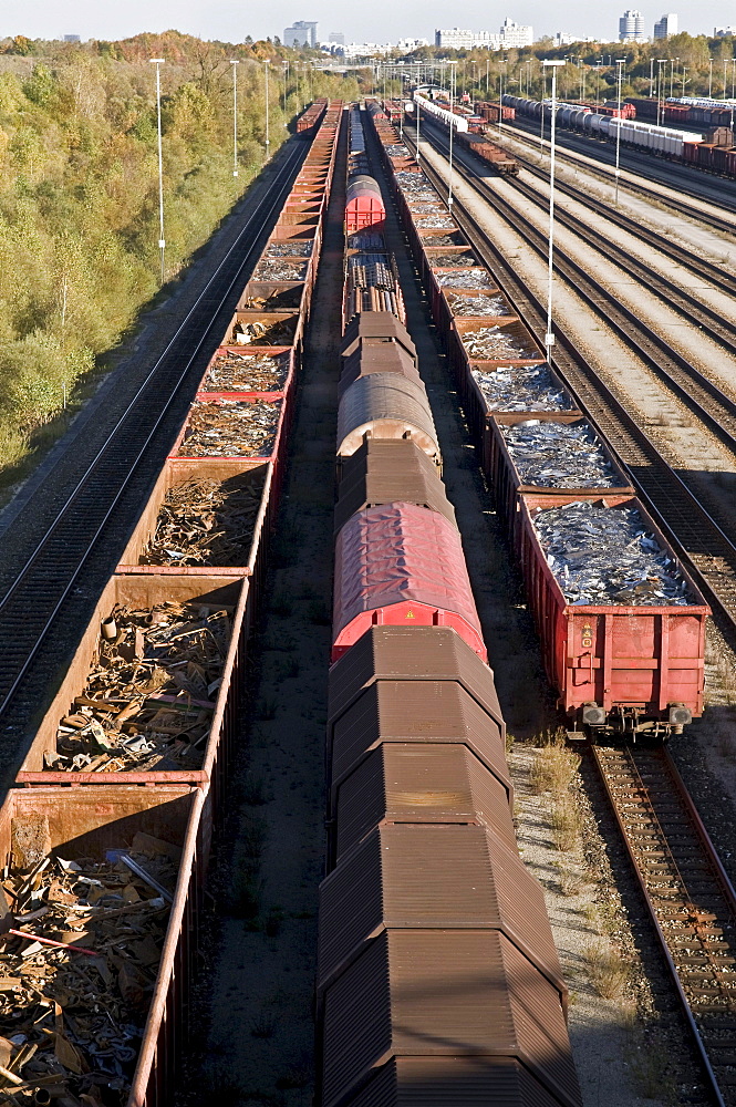 Switch yard Munich Nord, through station, Munich, Bavaria, Germany, Europe