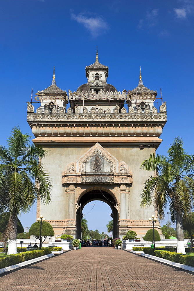Patuxai Triumphal Arch, Vientiane, Laos, Southeast Asia