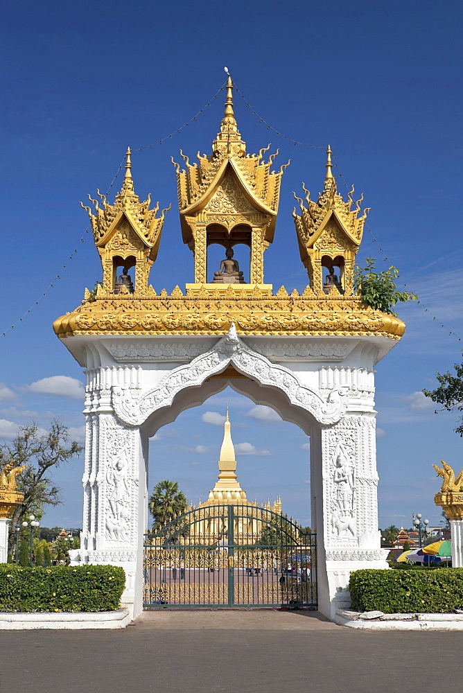 Pha That Luang, Pha Tat Luang, Vientiane, Laos, Southeast Asia