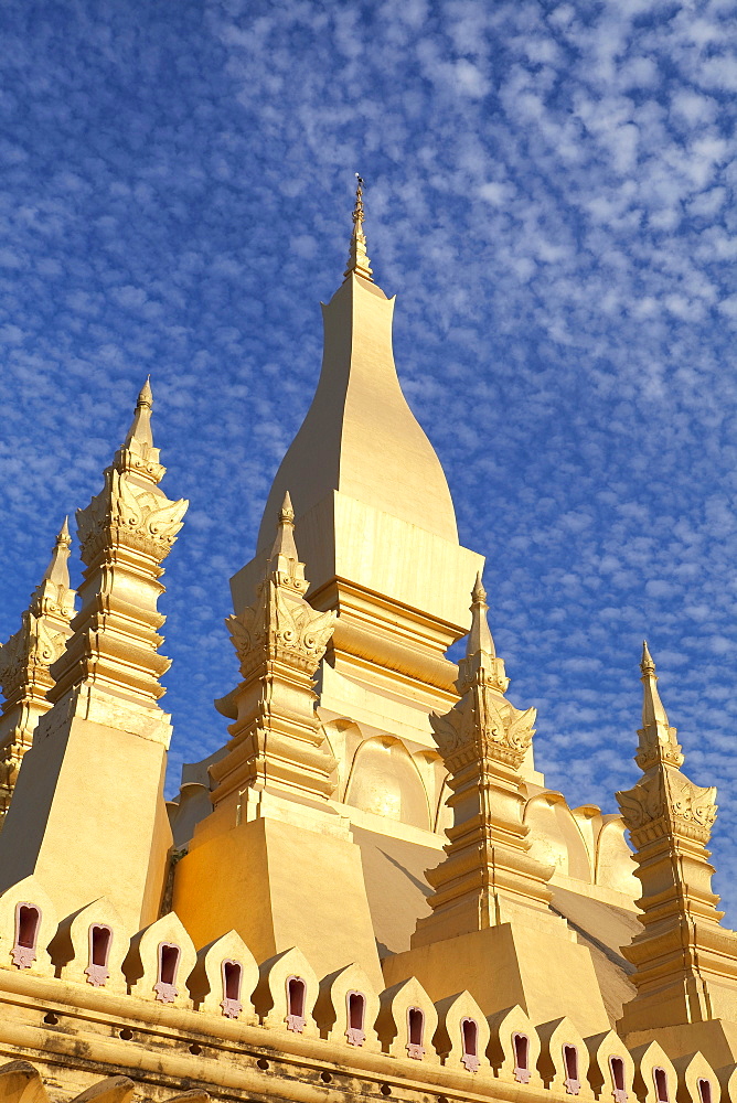 Stupa Pha That Luang, Pha Tat Luang, Vientiane, Laos, Southeast Asia