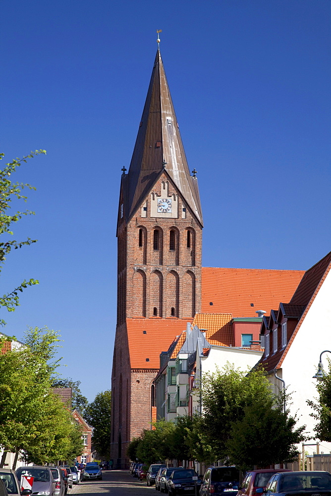 St. Marien brick church, Barth, Mecklenburg-Western Pomerania, Germany, Europe