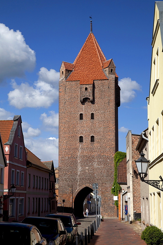 Dammtor city gate, Barth, Mecklenburg-Western Pomerania, Germany, Europe