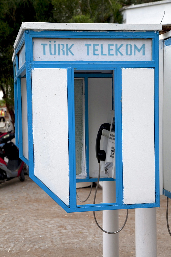 Phone booth, Turkish Telekom, Myra, Demre, Lycia, Turkey, Asia