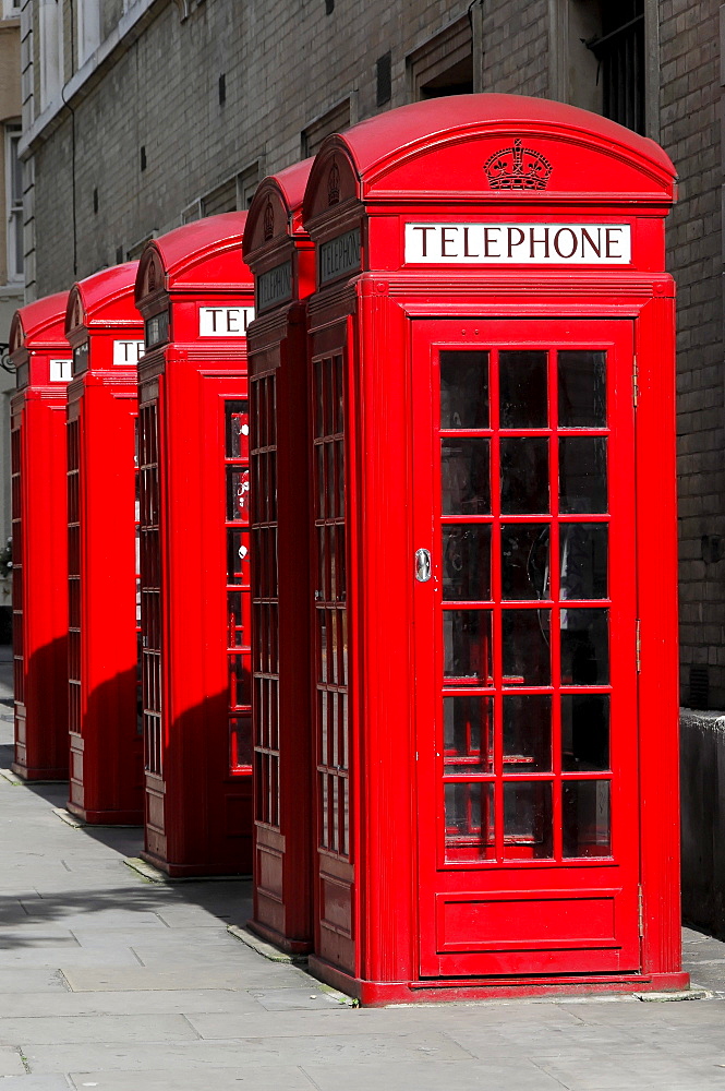 Telephones, payphones, near Covent Garden, London, England, United Kingdom, Europe