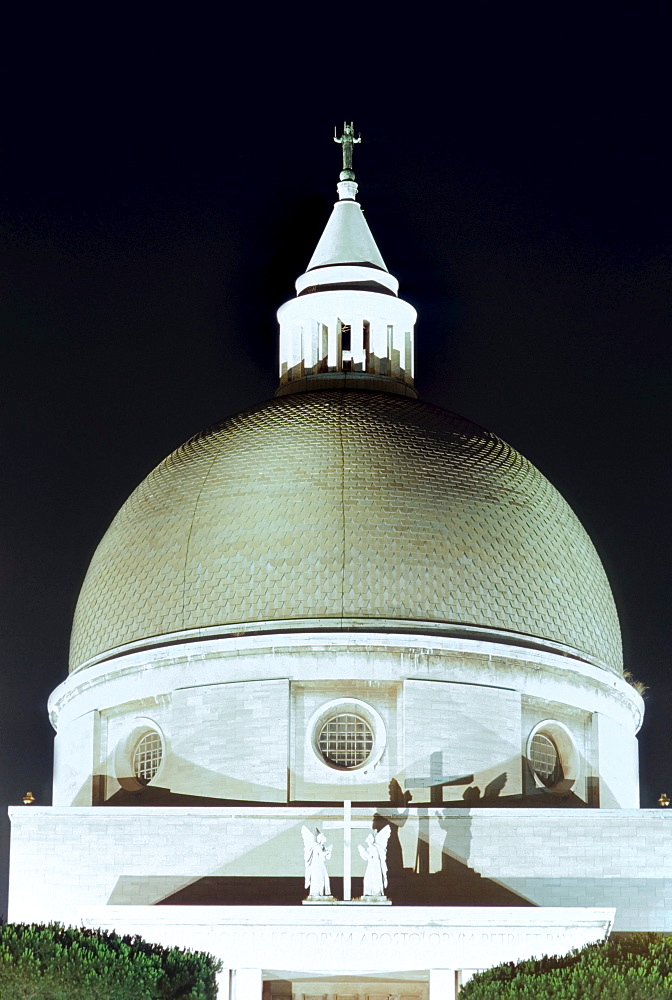 Dome of Saint Peter and Paul's basilica by Arnaldo Foschini with the collaboration of Tullio Rossi, Costantino Vetriani and Alfredo Energici, 1939 - 1955, EUR district, Rome, Latium, Italy, Europe