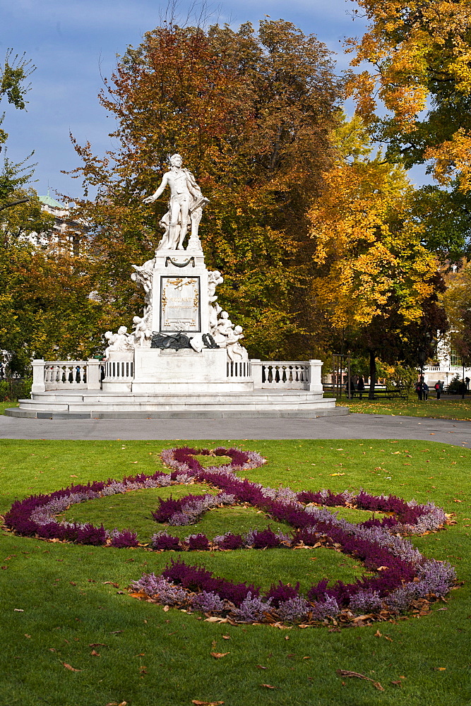 Mozart monument, Vienna, Austria, Europe