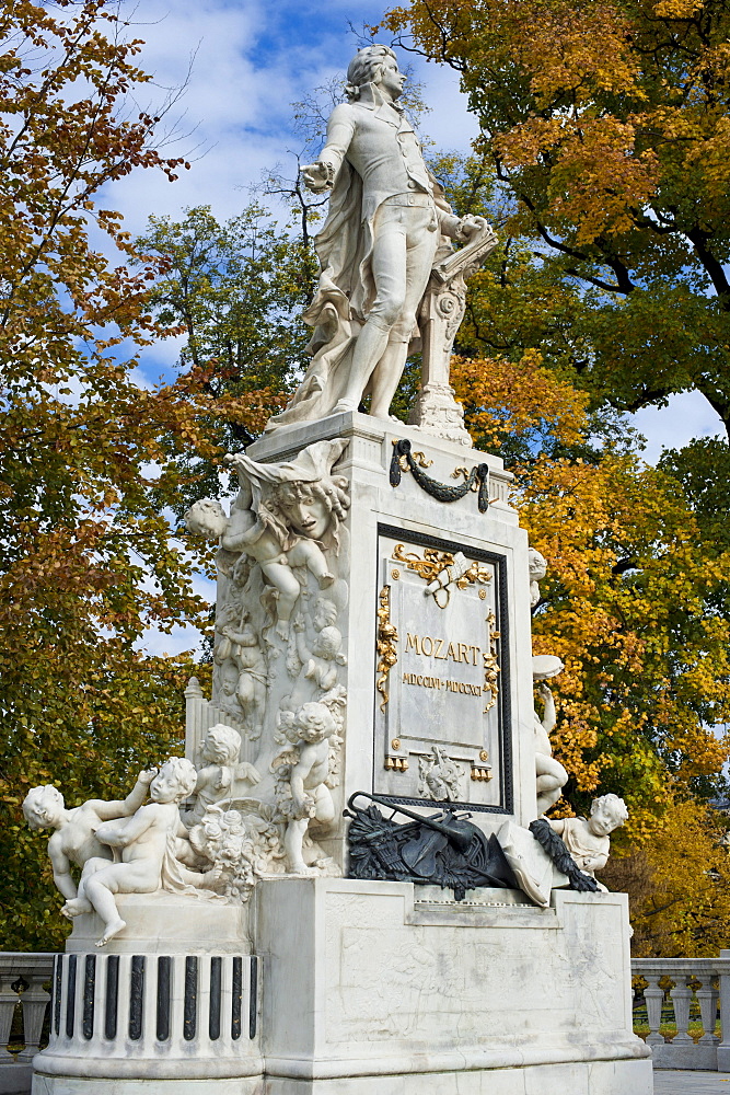 Mozart monument, Vienna, Austria, Europe