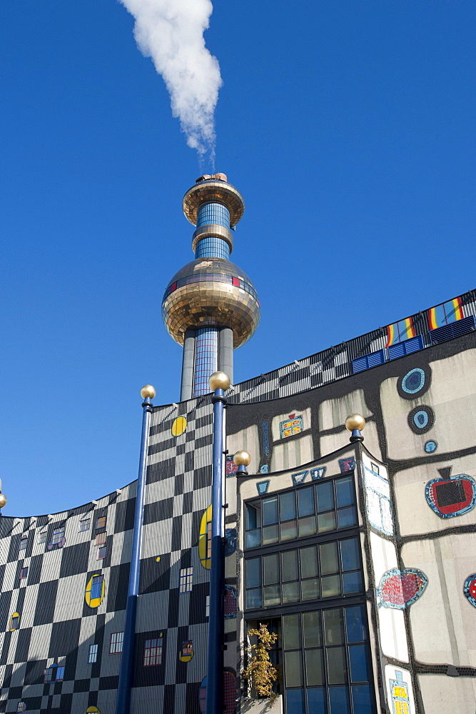 District Heating Plant Spittelau, Friedensreich Hundertwasser, Vienna, Austria, Europe, PublicGround