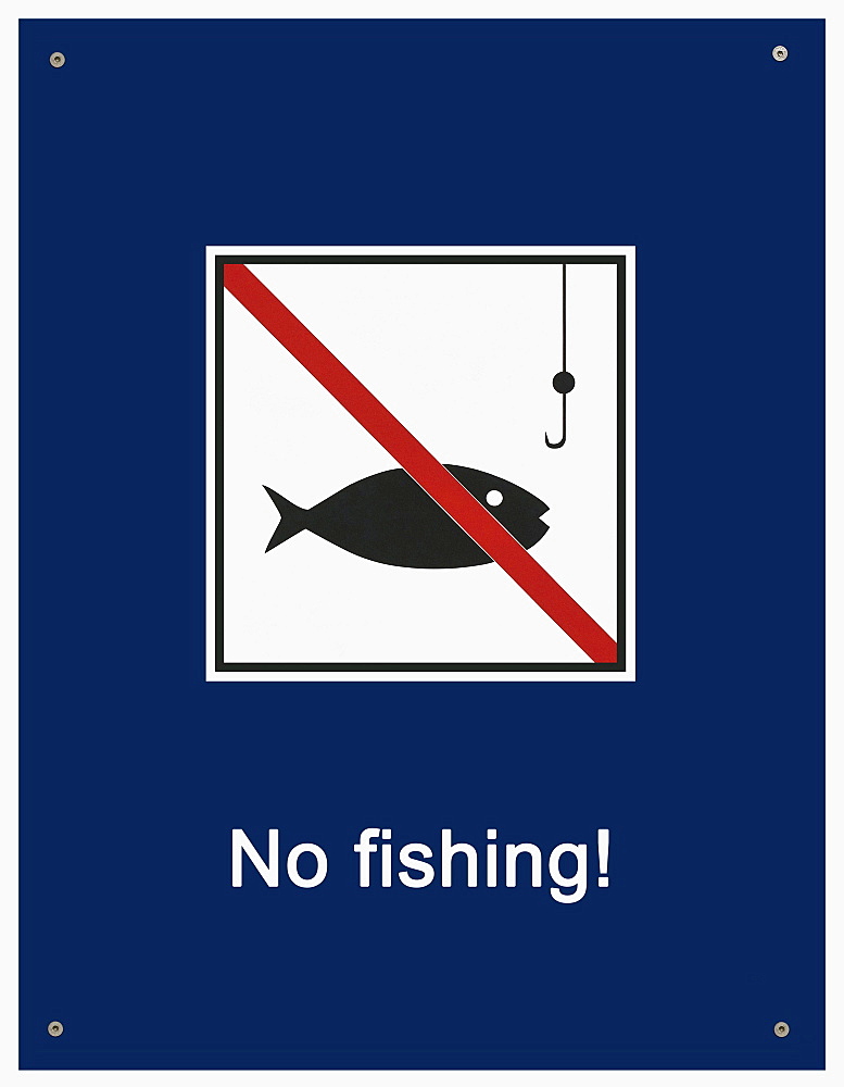 Sign, No fishing!