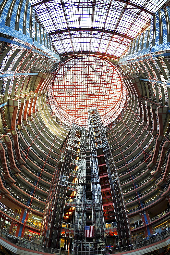 Interior view of the James R. Thompson Center, JRTC, State Building, formerly known as the State of Illinois Center, Chicago, Illinois, United States of America, USA